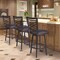 Armen Living Fargo 30" Barstool in Auburn Bay finish with Brown Pu upholstery LCFA30BABR - alternate 5
